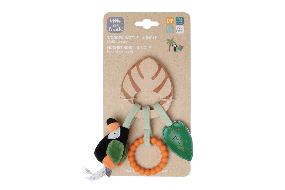 Wooden rattle - Jungle