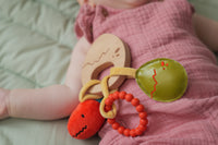 Wooden rattle - Dino Friends