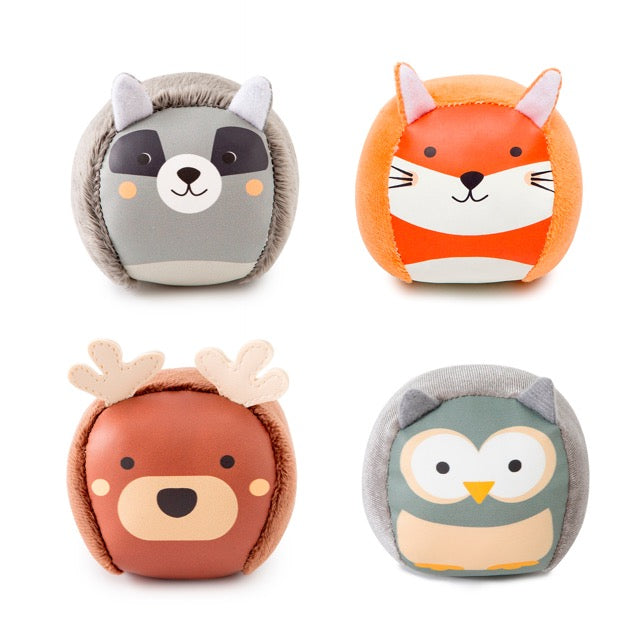 Dooballs - Set di 4 palle di peluche - Foresta