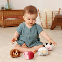 Roly Poly balls - Set of 4 plush balls - Farm