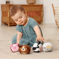 Roly Poly balls - Set of 4 plush balls - Farm