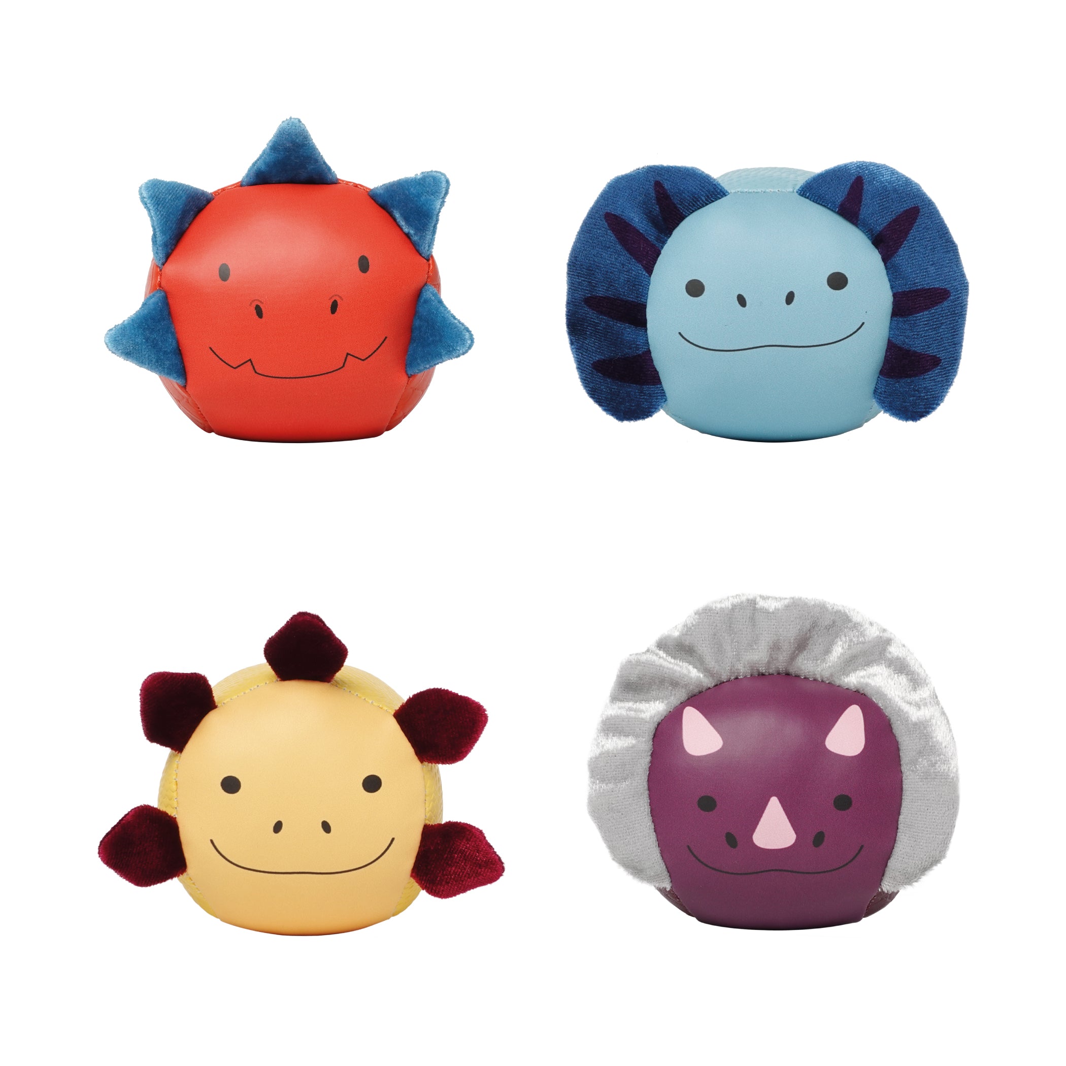 Set de 4 balles doudous - Les Amis Dinos