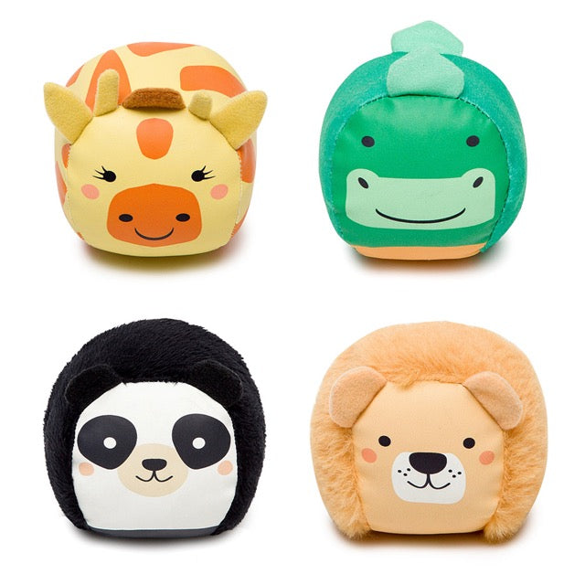 Dooballs - Juegos de 4 bolas de peluches -Selva