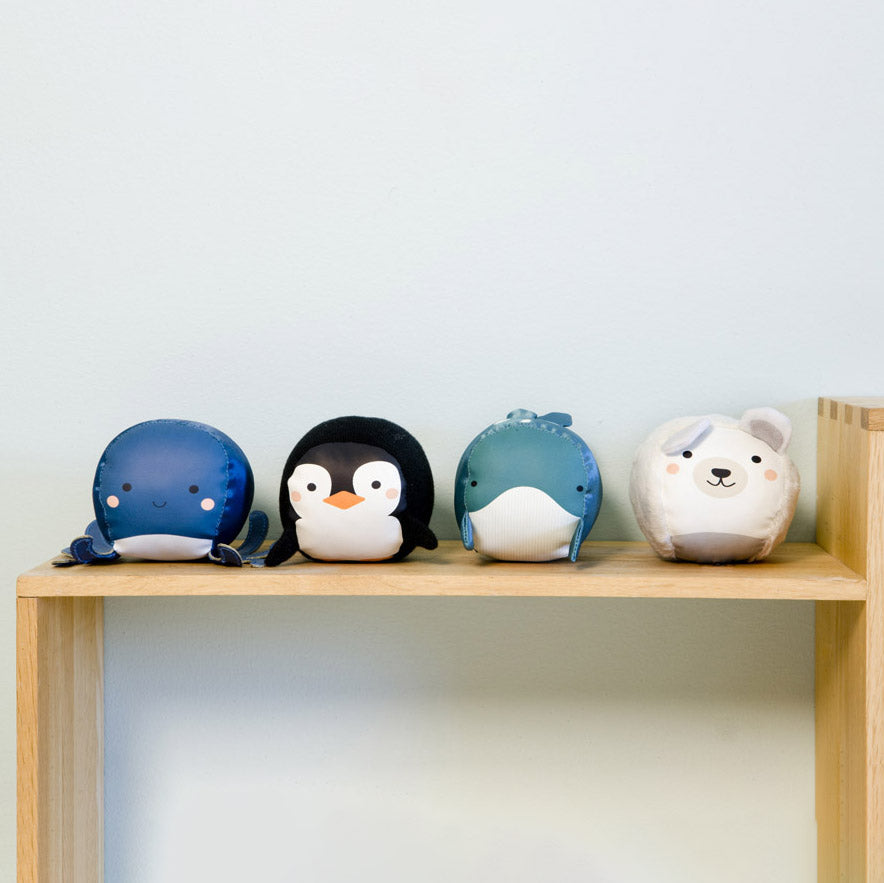 Roly Poly balls - Set of 4 plush balls - Ocean